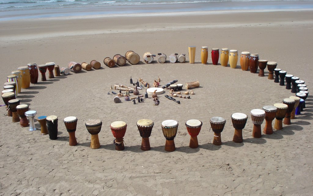 Drumming Group Beach 1